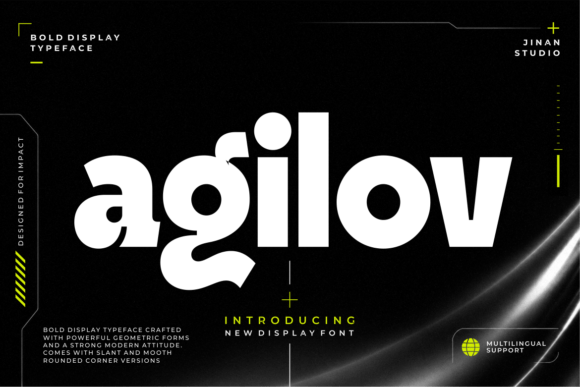 Agilov: A Versatile Sans Serif for Modern Design