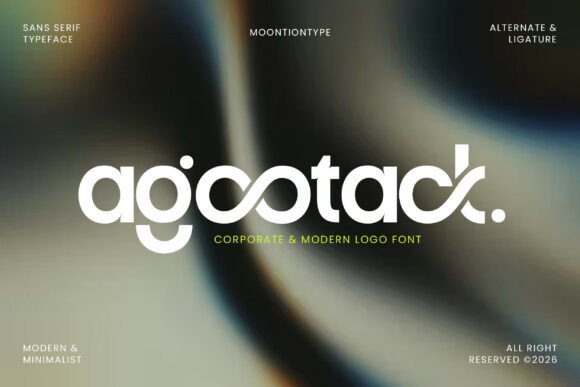 Agootack: A Modern Sans Serif Font for Digital Design