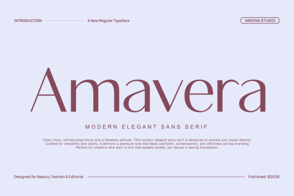 Amavera: A Modern Sans Serif Font for Digital Design