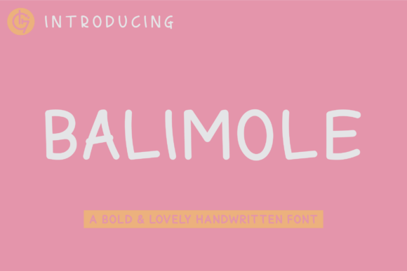 Balimole: A Handwritten Font for Editorial Design