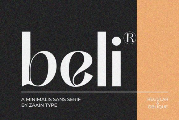 Beli: A Modern Sans Serif Font for Handmade Creations