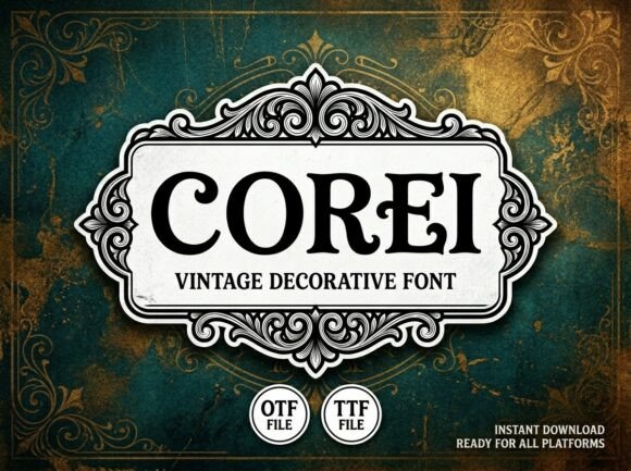 Corei: A Decorative Font That Elevates Branding