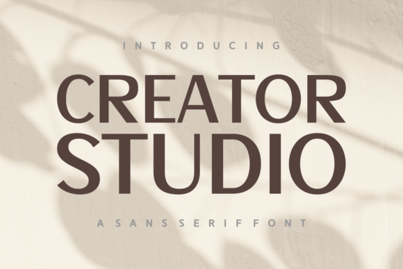 Creator Studio: A Modern Font for Polished Branding
