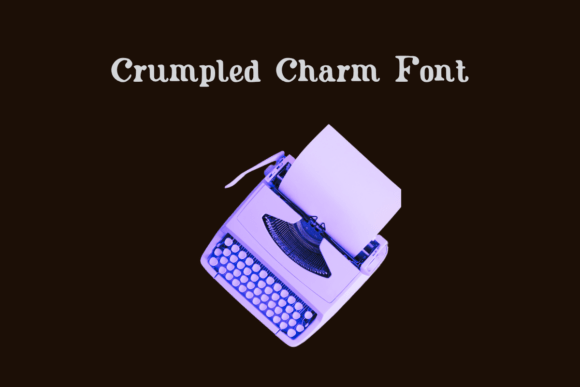 Crumpled Charm: A Warm Display Font for Small Business Branding