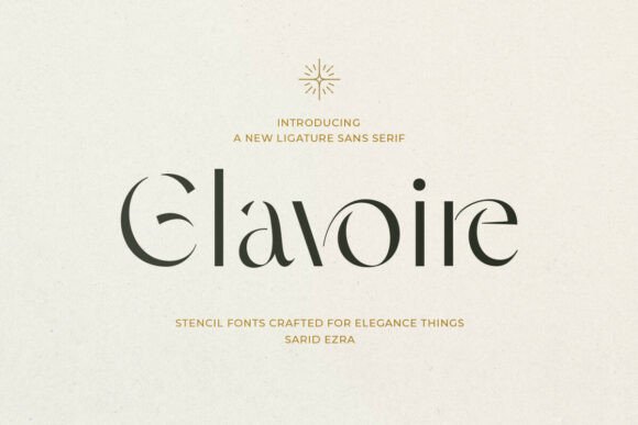 Glavoire: A Modern Sans Serif for Timeless Typography