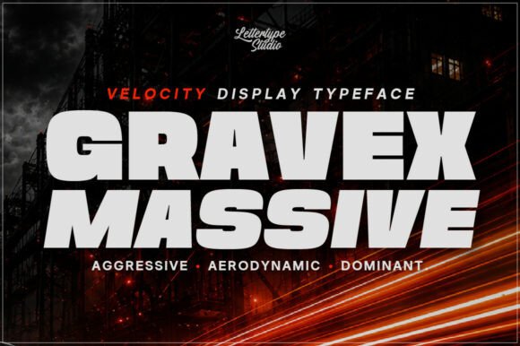 Gravex Massive: A Bold Typeface for Dynamic Editorial Design
