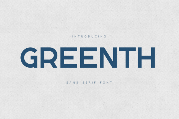 Greenth: A Modern Sans Serif Font for Digital Branding