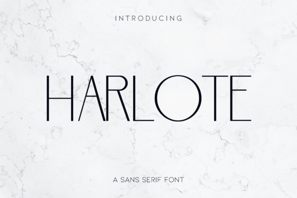 Harlote: A Modern Sans Serif Font for Handmade Creations