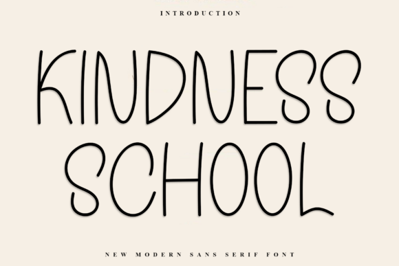 Kindness School: A Warm Sans Serif Font for Creative Branding
