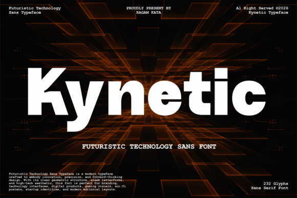 Kynetic: A Bold Sans Serif Font for Modern Editorial Design