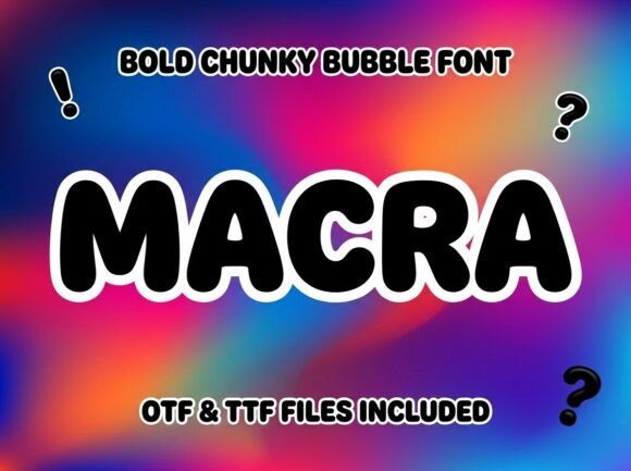 Macra: A Decorative Font That Commands Attention