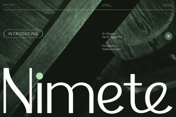 Nimete: A Modern Sans Serif Font for Contemporary Branding