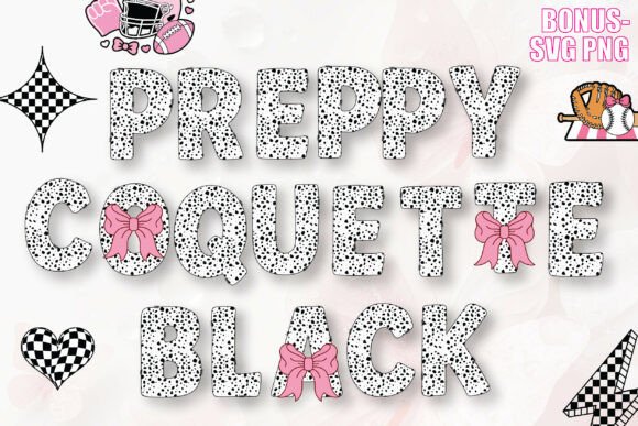 Preppy Coquette Black Font for Polished Branding