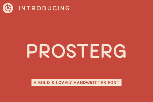 Prosterg: A Handwritten Font for Professional Branding