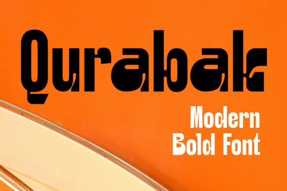 Qurabak: A Bold Display Font for Modern Branding