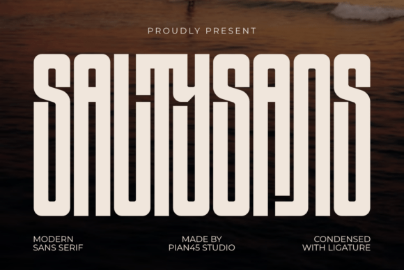 Salty Sans: A Modern Condensed Font for Bold Branding
