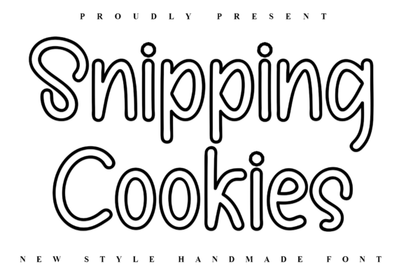 Snipping Cookies Font for Business Branding