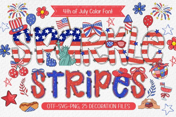 Sparkle Stripes: A Color Font That Elevates Branding