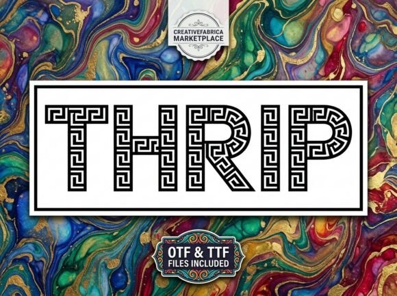 Thrip: A Decorative Font That Commands Attention
