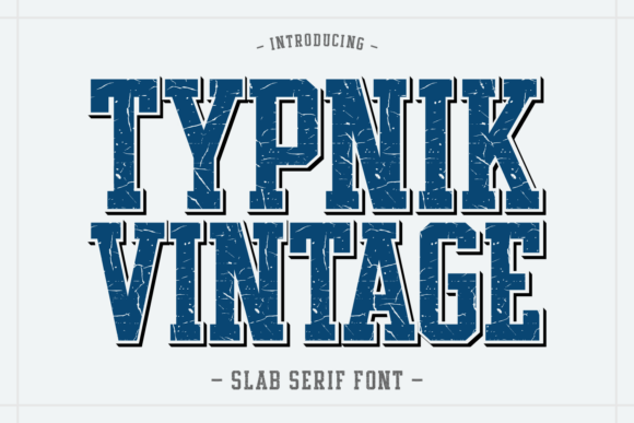 Typnik Vintage: A Bold Font for Polished Branding